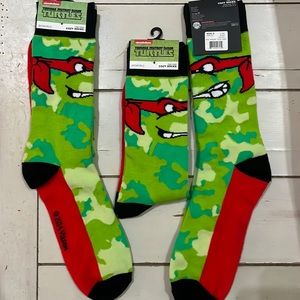 Teenage Mutant Ninja Turtles 🐢 Cozy Socks size 5-10 3Prs Nickelodeon Characters